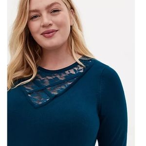 Torrid Teal Sweater